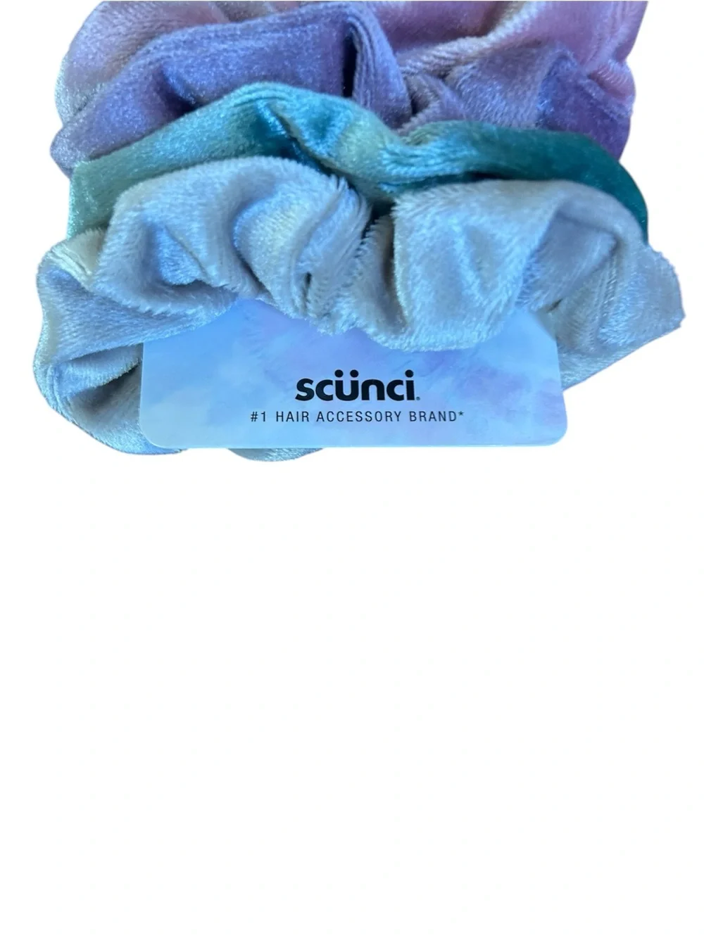 Morgan Simianer xo Scunci Velvet pastel scrunchies